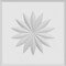 Ekena Millwork Standard Sedgwick Flower Rosette With Rounded Edge, 6"W x 6"H x 1"P ROSP060X060X100SDG11 - alternate 3